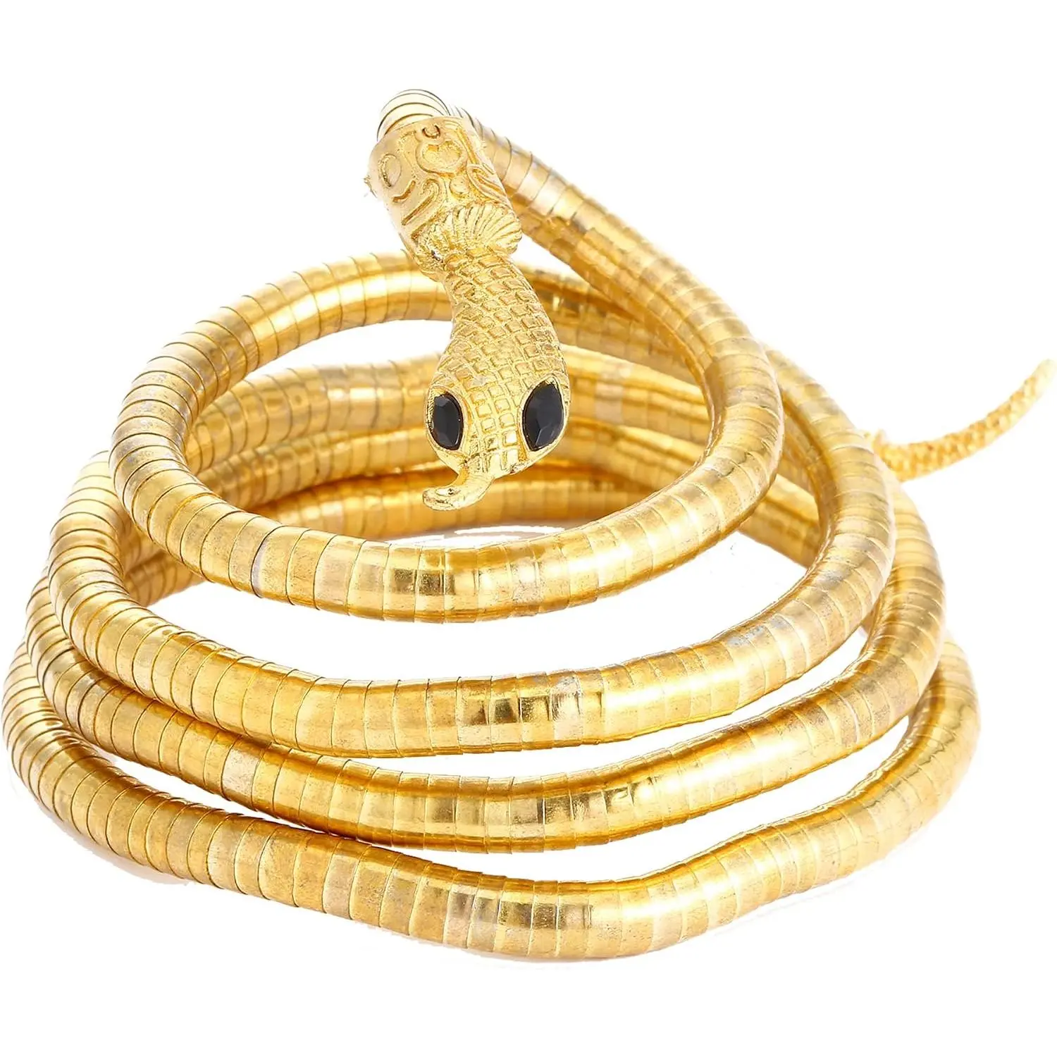 Bendable Snake Bracelet for Women Adjustable Punk Snake Choker - Flexible Multi-Purpose Medusa Necklace Hollween