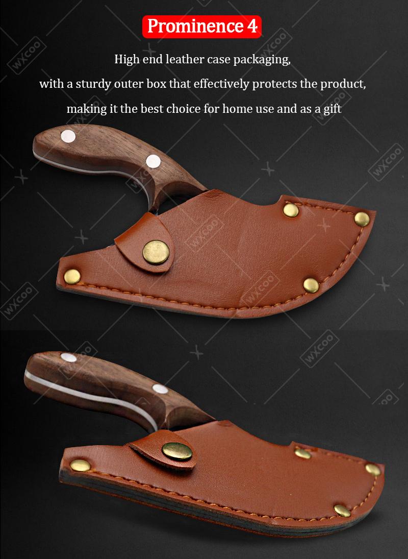 Killing Fish Knife Hand Forged Boning Knife Multi-purpose Cheese Knife Mongolian Handhandle Meat Knife Camping Barbecue Portable Partition Knife Cutting Meat, Vegetables and Paring Knife