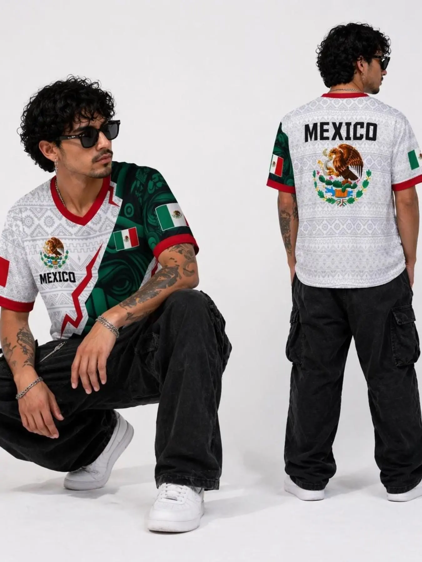 Men's Brazil Fitted Geometric Ethnic Graphic Football T-Shirt Long, with Brazilian Flag Design, Breathable Stretchy Stretch Knit Fabric, Casual Streetwear for All Seasons Menswear, Soccer Shirts