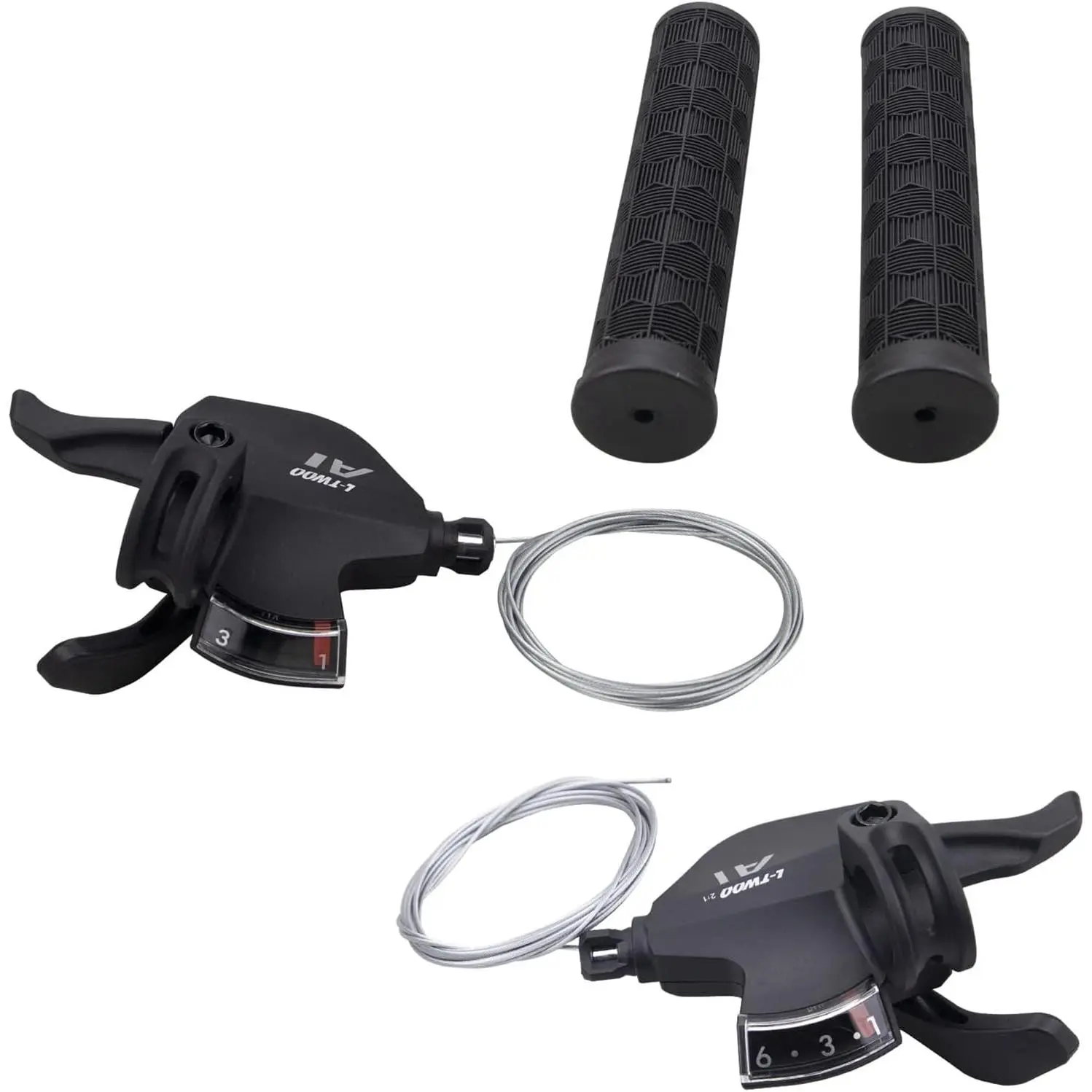 WEEROCK Bike Shifter Lever 18 Speeds 3X6 Thumb Gear Shift Lever for Mountain Bicycle