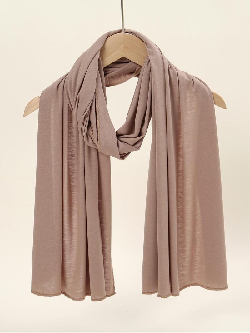 Women's Solid Color Khimar, Modest Casual Soft Comfortable Hijab for Daily Wear, Women's Islamic Clothing for All Seasons, Modesty