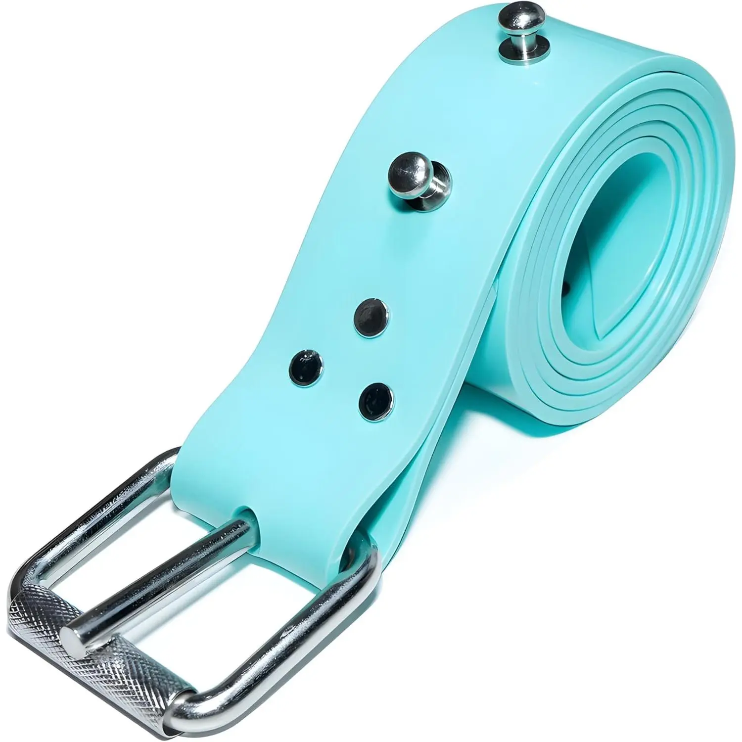 Women's Silicone Diving Weight Belt - 54" (138cm) Adjustable Long Length with Detachable Stainless Steel Stud Fasteners, Ideal for Freediving, Spearfishing