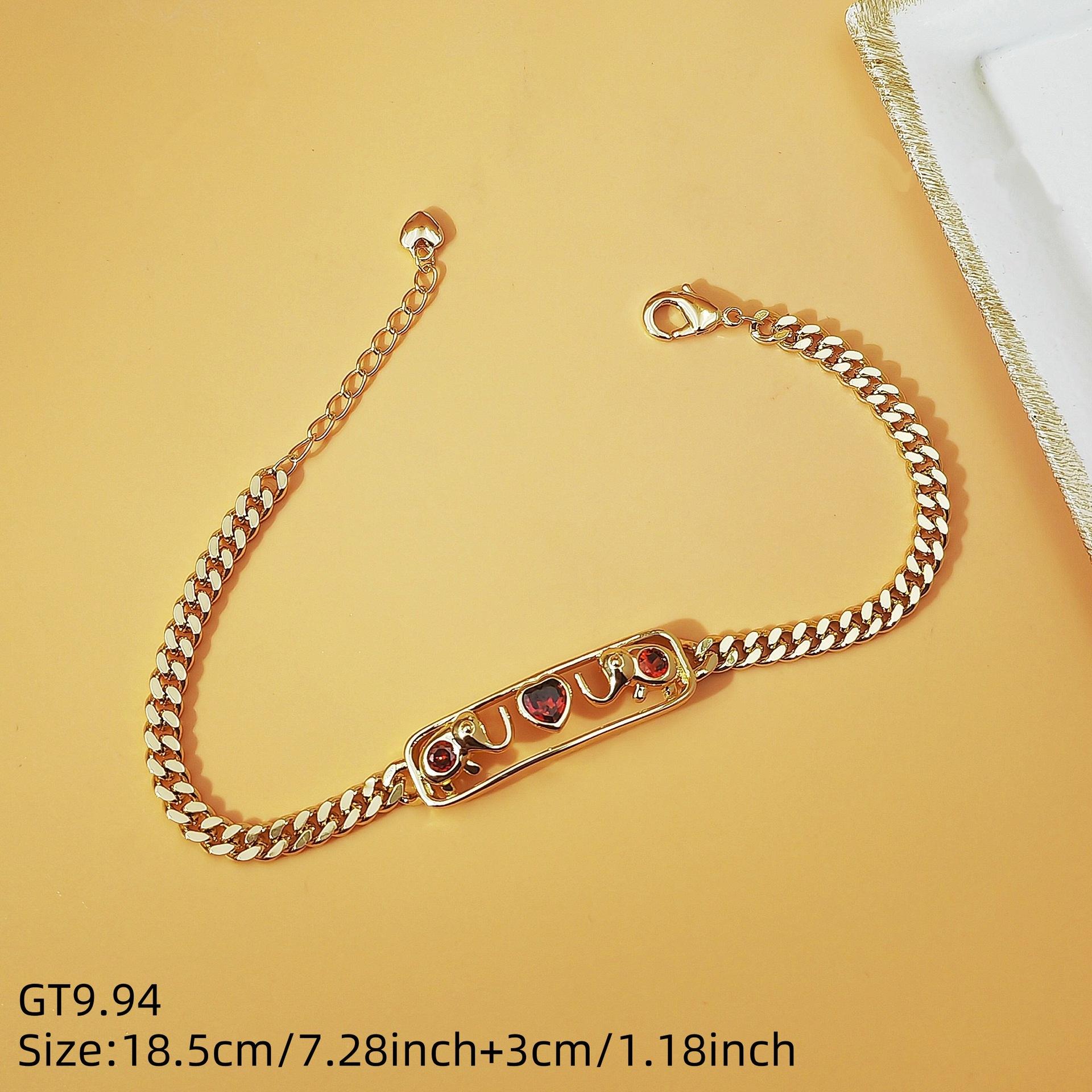 Hollow Heart Cuban Link Chain Bracelet for Women Minimalist Trendy Jewelry Dainty High-End Stackable Accessory Elegant Versatile for Daily Outfits Streetwear Party & Gifts