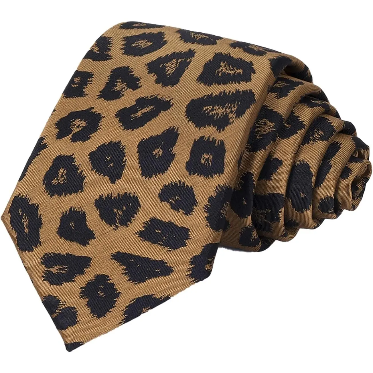 Unisex Leopard Print Tie - Stylish Tie Design Fashion Accessory for Unisex Wear, Business/Wedding Occasions
