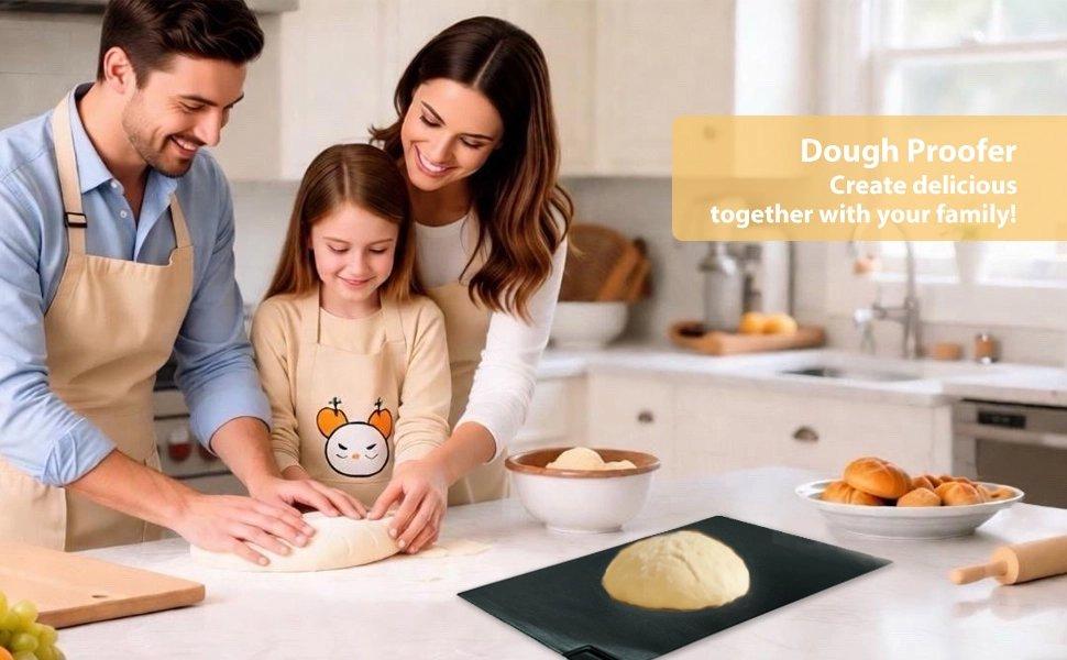 THE WELL KEPT Sourdough Warming Mat Bread Proofer Heating Pad with Temperature & Timer Control Waterproof Dough Proofing Mat Warmer for Bread Dough Proofing Yogurt Fermentation