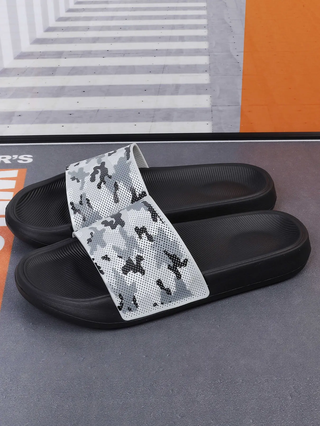 Men's Camouflage Print Slippers, Eva Soft Sole, Non-Slip, Durable, Casual Style, All Seasons, Home, Beach, Outdoor, Summer Gift