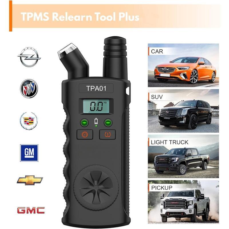 SUNDAY MIRTH [Limited Time Event]TPMS Relearn Tool Digital Tire Pressure Gauge TPA01 Plus 2 in 1 Tire Monitor System Activation Tool for GM Buick/Chevy/Cadillac,TPMS Sensor Reset Tool