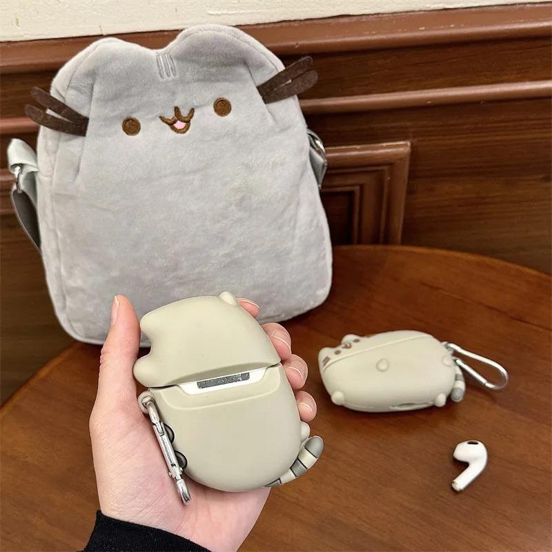 Creative Cat Silicone Case for AirPods 4 Airpod 1 2 3 Pro Pro2  Bluetooth Earbuds Charging Box Protective Earphone Case Cover