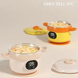 Smart Constant Temperature Bowl with Dishwasher Safe Design, Ideal for Seniors & Kids, Durable Battery Long Lasting Performance