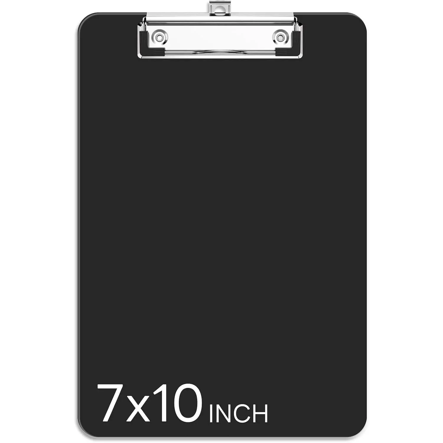 Small Black Clipboard, A5 Clip Board | 7 x 10 Half-Letter Size for Classroom, Students, Teacher, Nurse, Office & School Supplies