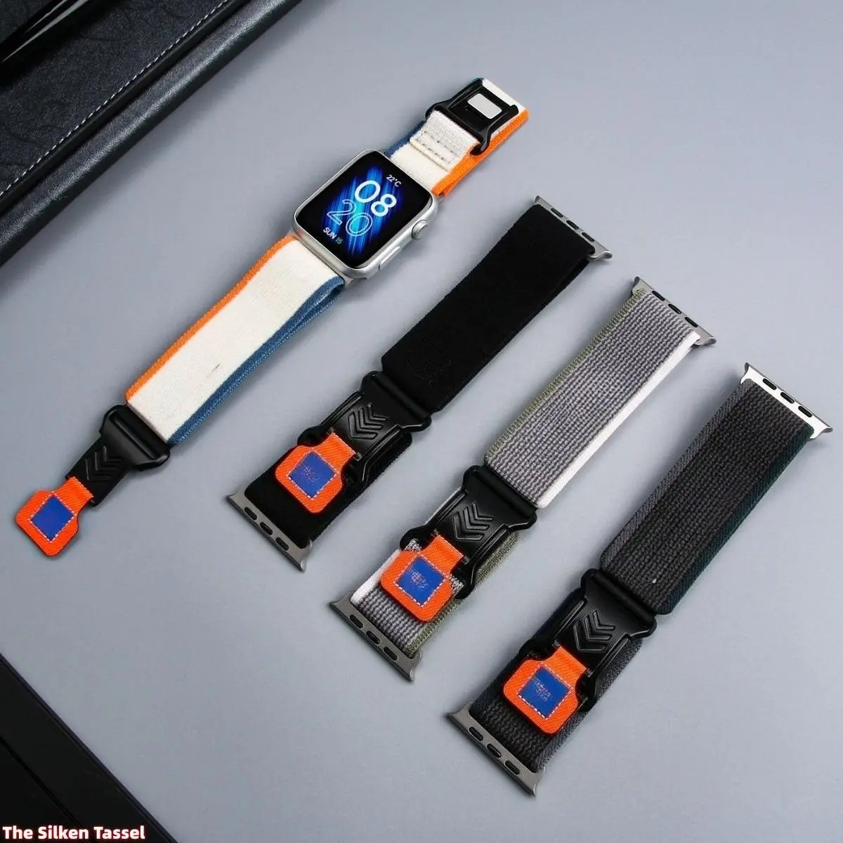 Aesthetic Woven Nylon Watch Strap, Wild Trail Style Band with Magnetic Buckle for Outdoor & Daily Use, Compatible with S10 S11 Ultra 3 - DIY Bag Accessory (Strap Only), Accessories, Wearable, Smart Watch Accessories tiktokshopbacktoschool