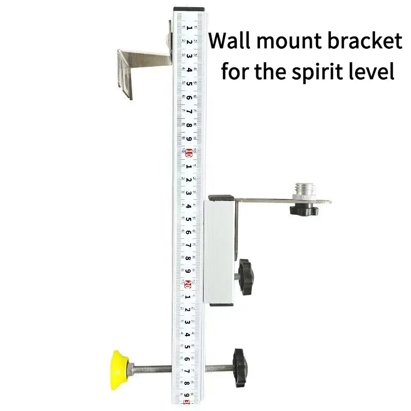30CM Laser Level Wall Mount Bracket Clamp, Adjustable Aluminum Level Support Holder For 12/16 Line Green Beam Laser Level, Construction Measuring Tool Bracket
