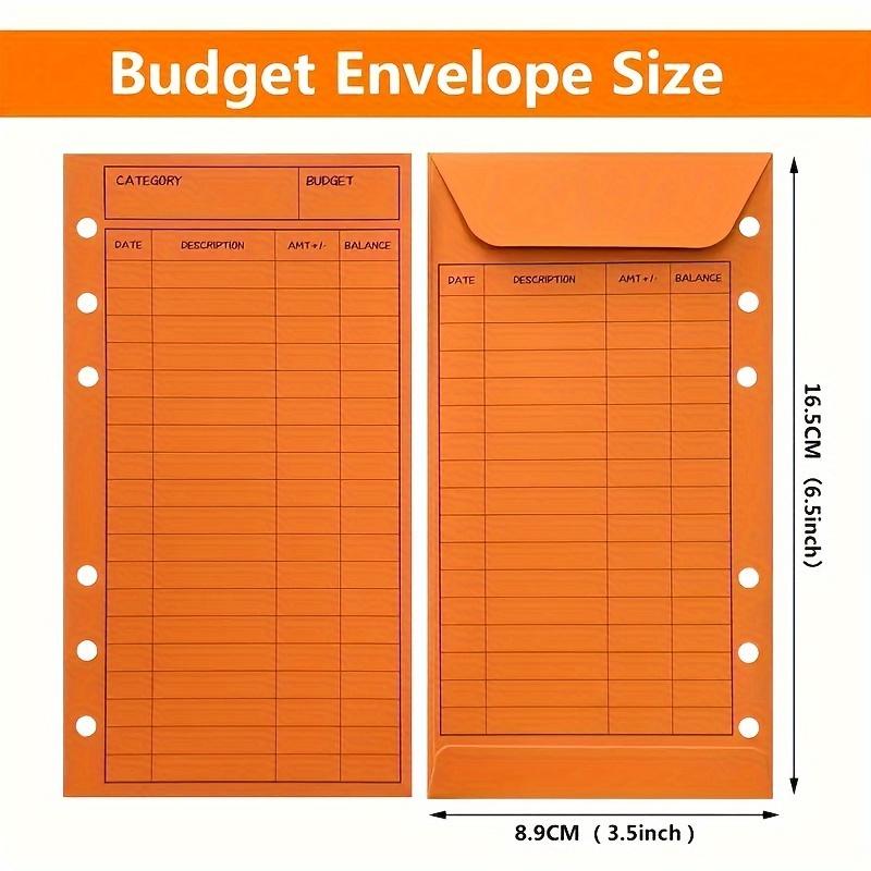 Budget Envelope with Binder, 1 Set Colorful Budget Envelope, Money Saving Monthly Budget Planner, Office Stationery & Supplies