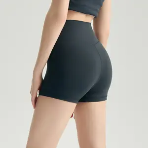 High-waisted yoga pants, three-quarter sports shorts, thin yoga shorts for cycling, fitness, and Pilates, suitable for women to wear outside