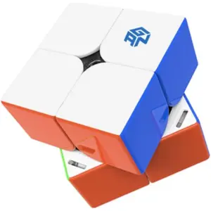 251 M Air 2x2 Magnetic Speed Cube Stickerless Mini Cube Puzzle Toy for Beginner Frosted Surface Primary Internal