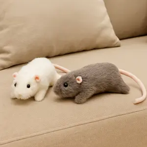 Cute Rat Stuffed Animal - Realistic Rat Plush for Gifts And Decor Soft Stuffed Animal for Kids And Collectors
