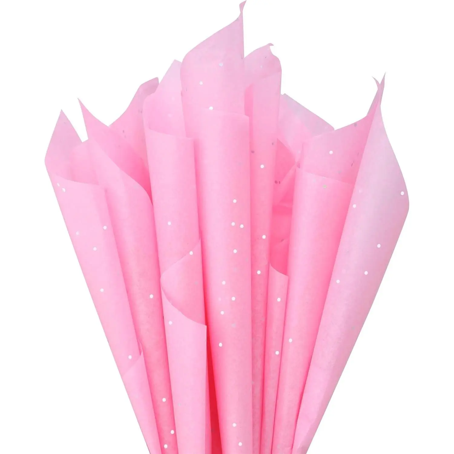 36 Sheets Glitter Pink Tissue Paper for Gift Bags – 20 x 20 inch Sparkling Wrapping Tissue for Crafts & Party Packaging