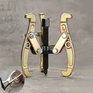 Convertible 2/3 Claw Mechanical Puller Tool, 4 Inch Drop Hammer Forging Alloy Steel Pulley Remover, Reversible Inner Outer Claw Bearing Puller