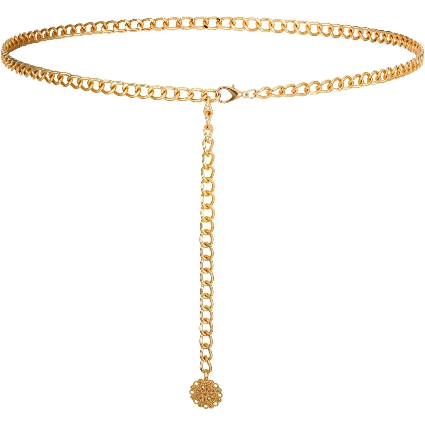 Chain Belts for Women Metal  Chain,   Belt Chains Adjustable Link Belt Fashion  Chains for Dress Jeans