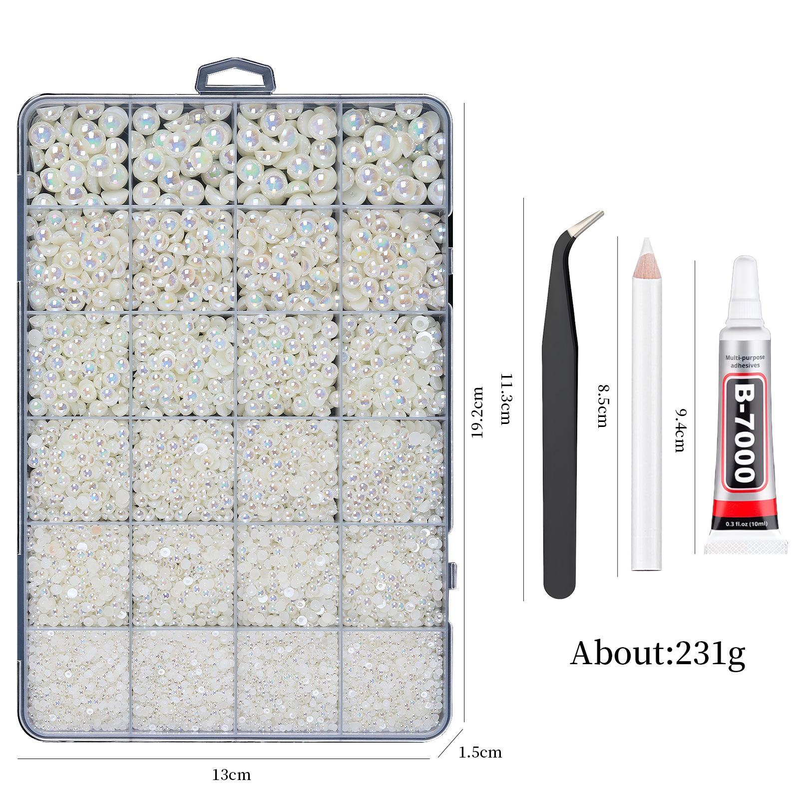 Adult Toys - Rhinestone Pearl Resin Flat Bottom Diamond DIY Jewelry Set