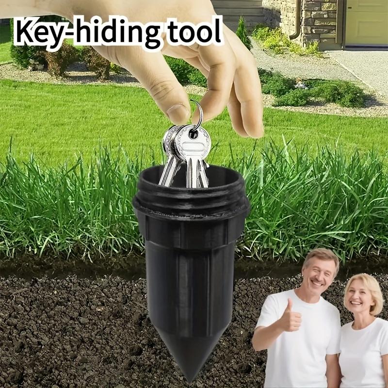 Realistic-looking gardening key hider, waterproof key safe, suitable for outdoor gardens, courtyards, and lawns, can be easily inserted into the garden or lawn, waterproof and corrosion-resistant gardening tool. Key hider