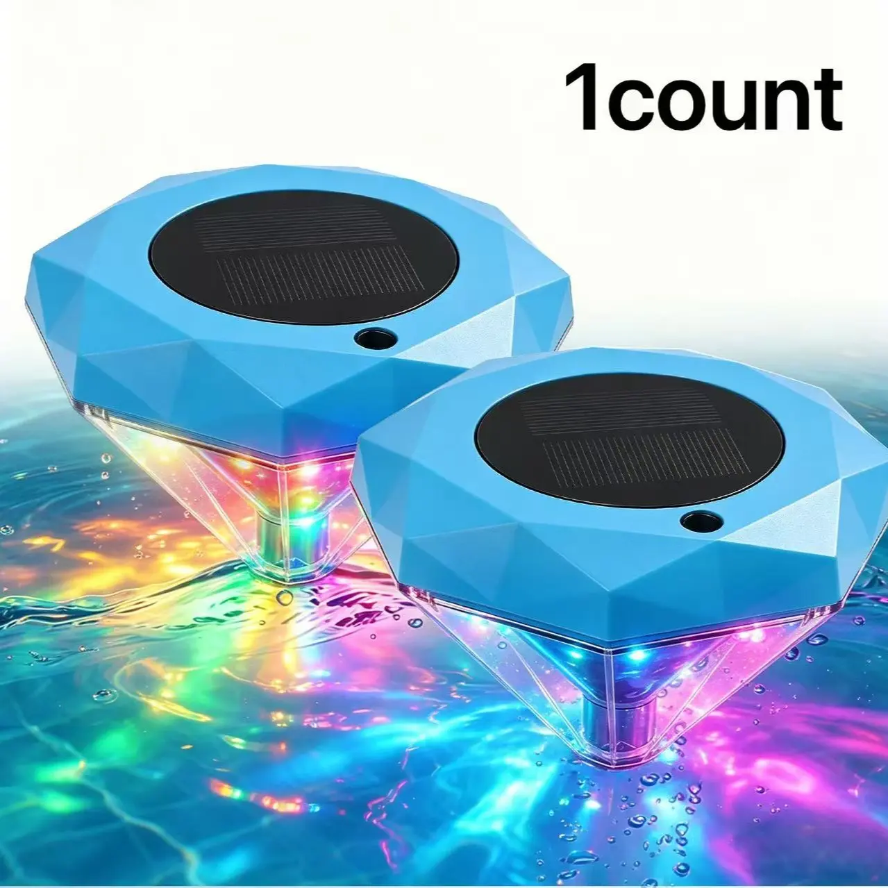 Floating LED Pool Light with Projection Effect, Multi-Color Outdoor Underwater Lamp, Suitable for Pools, Fountains, Bathtubs, Gardens, Aquariums, Landscape Lighting, Garden Accessories