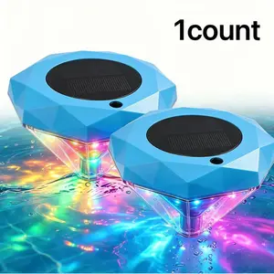Floating LED Pool Light with Projection Effect, Multi-Color Underwater Lamp, Suitable for Pools, Fountains, Bathtubs, Gardens, Aquariums, Landscape Lighting, Garden Accessories