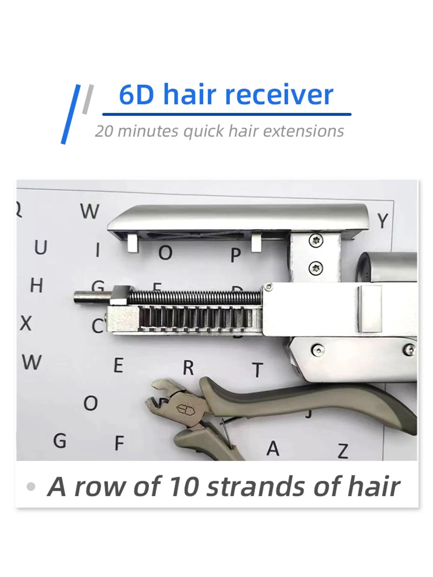 6D Generation Hair Extension Tool, Professional Hairdresser Full Head Attachment Device, Authentic Second-Generation Hair Extender