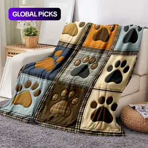 Soft Flannel Blanket for Dogs, Novelty Pet Accessory, Perfect for Home and Travel, Ideal Gift for Pet Lovers