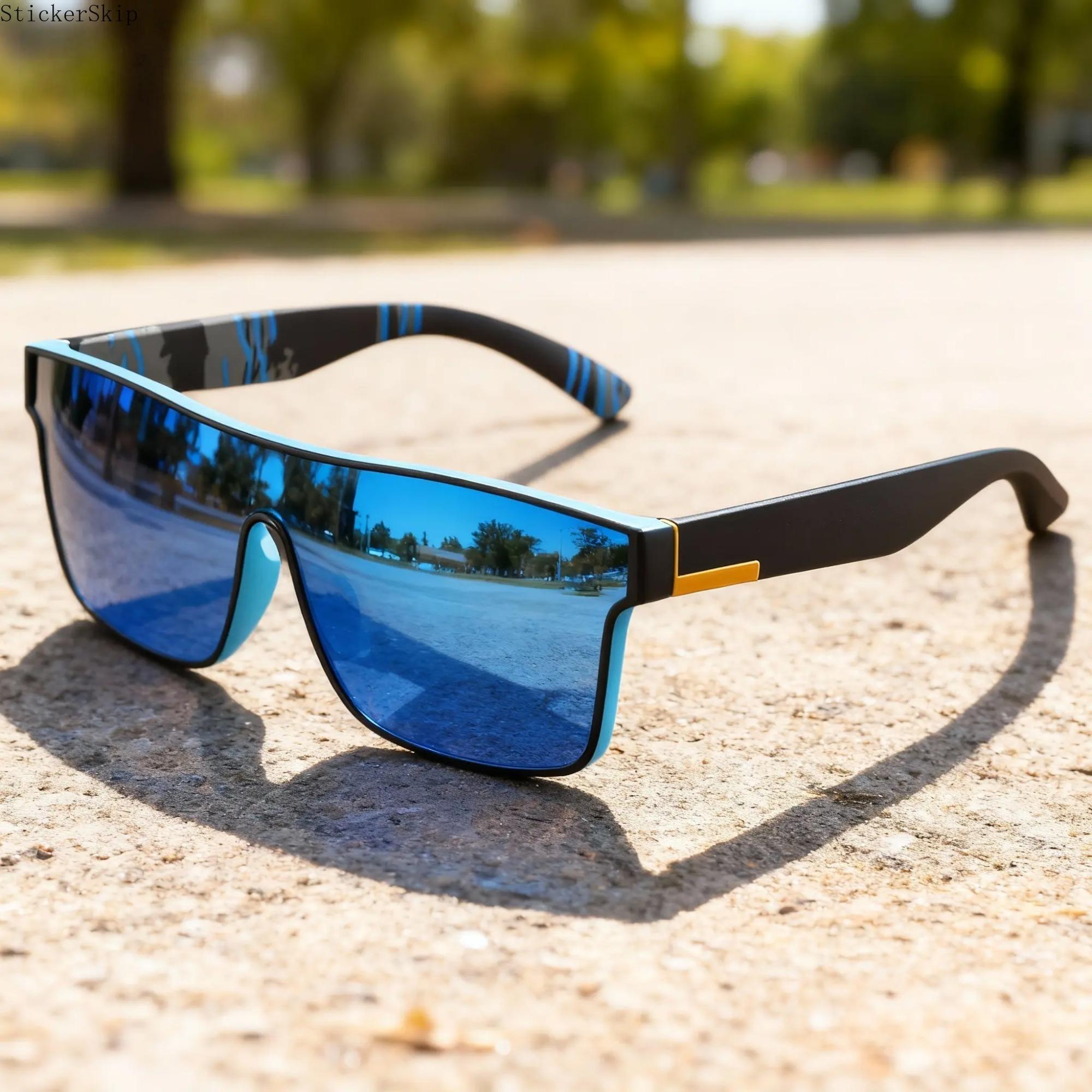 2026 NEW 2PCS Sports Sunglasses for Men and Women, UV400 One-Piece Lens Wrap Around Sunglasses, Colorful Outdoor Cycling Glasses for Running, Driving, Travel, Fishing, Daily Sun Protection Eyewear