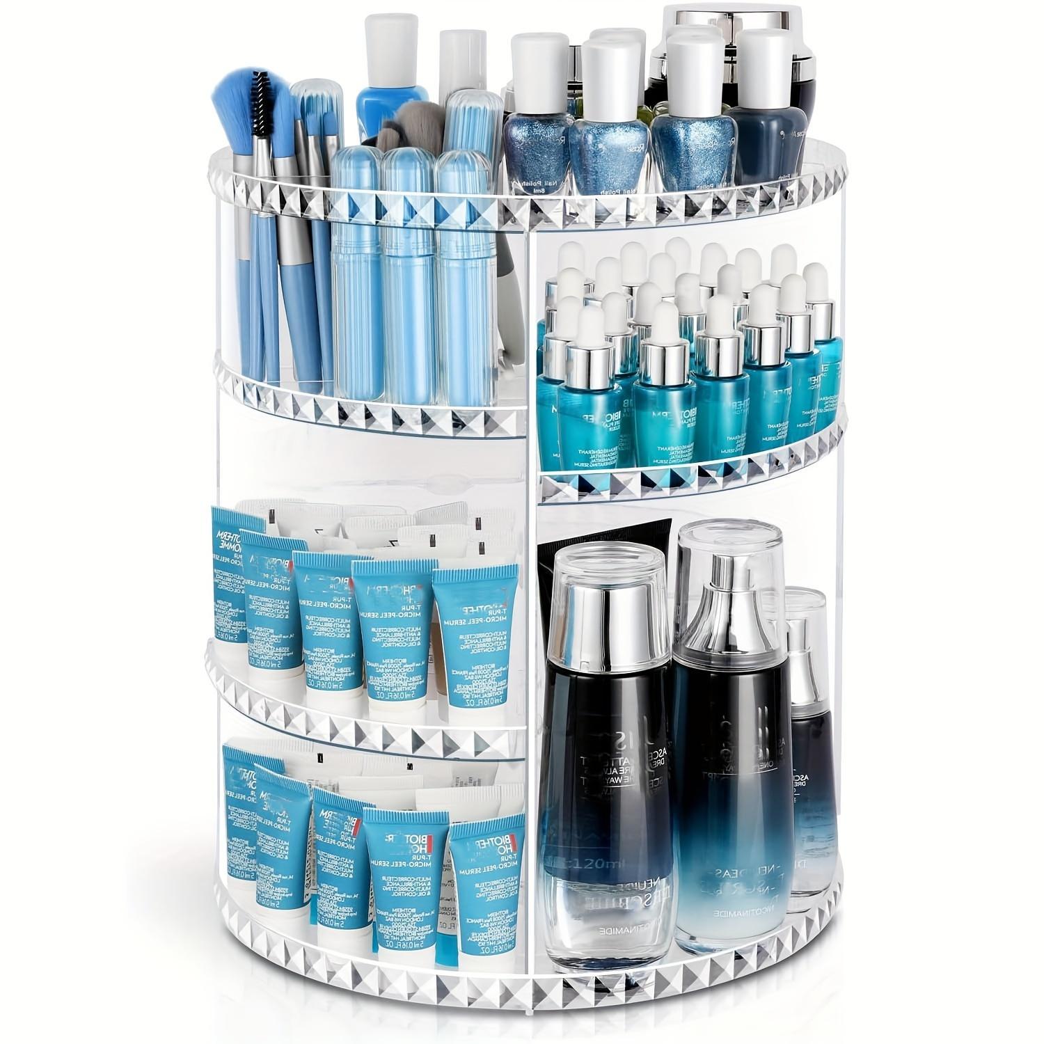 360 °   Rotating Makeup Organizer, Multi Layer Clear Large Capacity Spinning Skincare Organizer, Storage Holder for Home Bedroom Bathroom, Home Organizer, Cosmetic Organizer