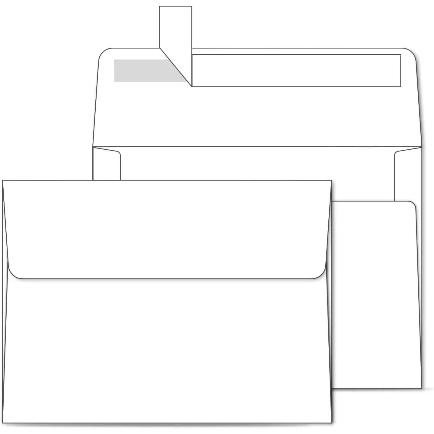 A2 Printable White Self-Seal Envelopes 500-Pack | Bulk A2 4-3/8" x 5-3/4" Envelopes for 4.25x5.5 Cards RSVP Christmas Cards Wedding Invitations Photo Baby Shower