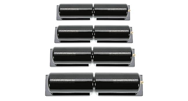 7" Heavy Duty Barrel Hinge for Swing Gates & Doors, Weld-on, 900Lbs Capacity, Steel, Black, 4Pcs, Magnetic, Hardware, Industrial Parts