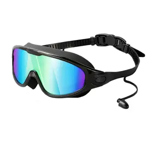New adult large-frame swimming goggles, high-definition anti-fog electroplated swimming glasses, silicone UV protection goggleshttps://erp.91miaoshou.com/tiktok/collect_box/items  rantizon swim sharkite kid  uv wide view swim goggles