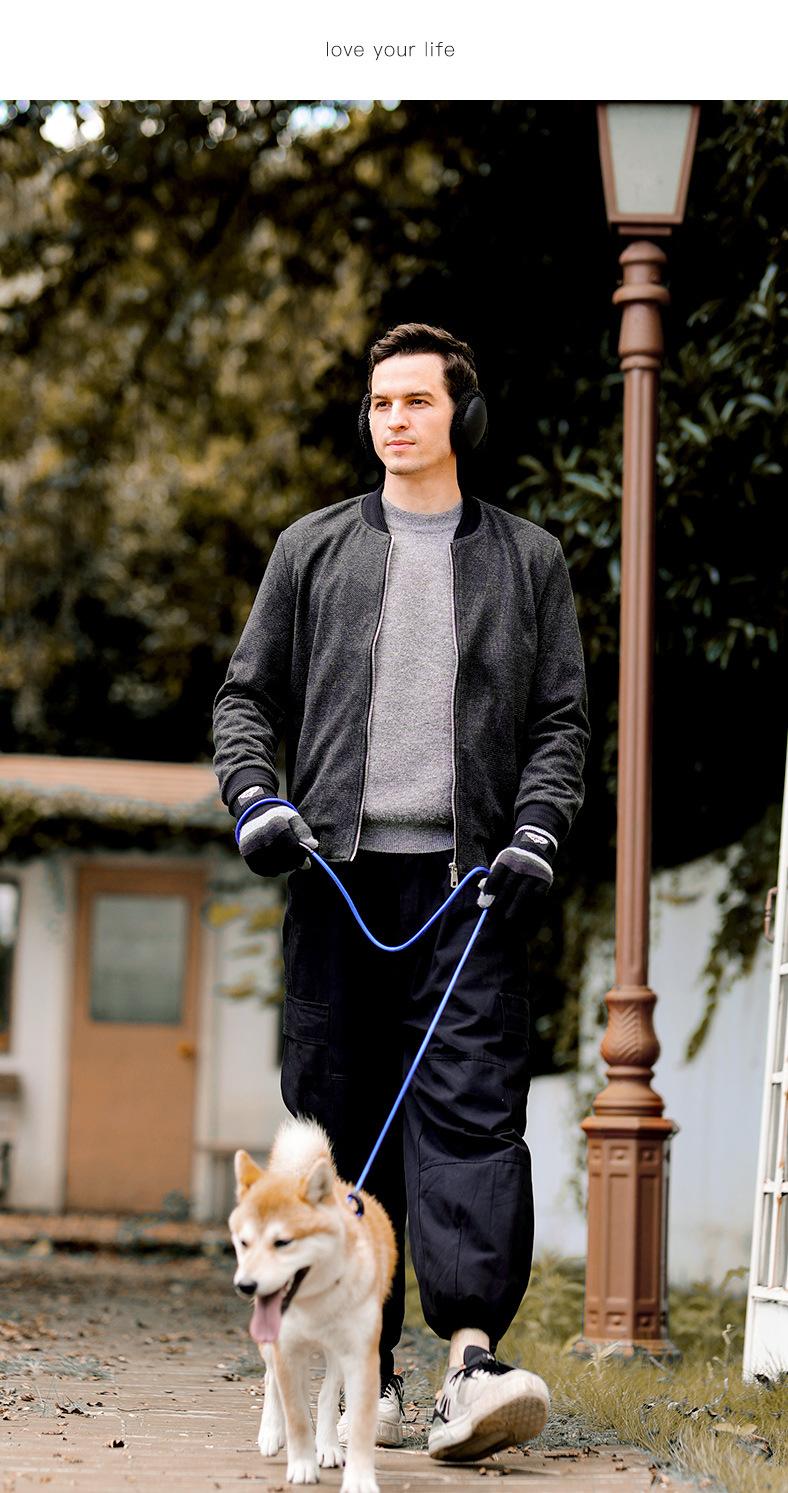 Rear-Wear Polar Fleece Ear Muffs for Men Foldable Winter Ear Protection Windproof Behind-the-Head Design All-Weather Commute & Outdoor Essential Stylish Gift