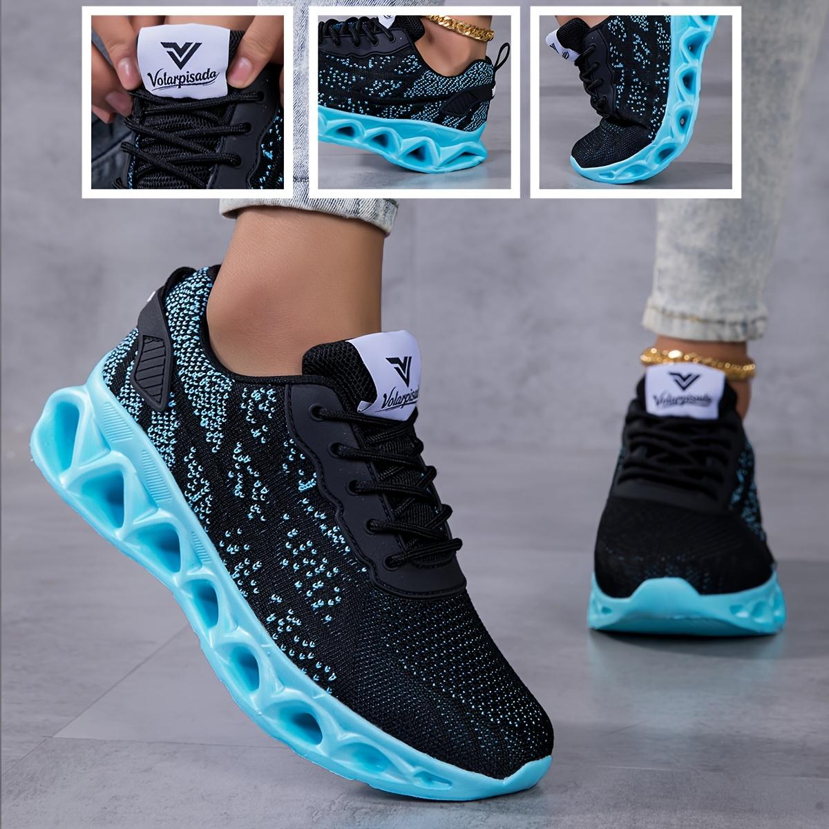 Women's hollow-out thick sole running shoes casual shoes, women's sneakers fashionable walking shoes, comfortable ankle sock shoes slip-on running shoes, skate shoes non-sliathable mesh tennis shoes, air cushion shock absorption gym workout sneakers.