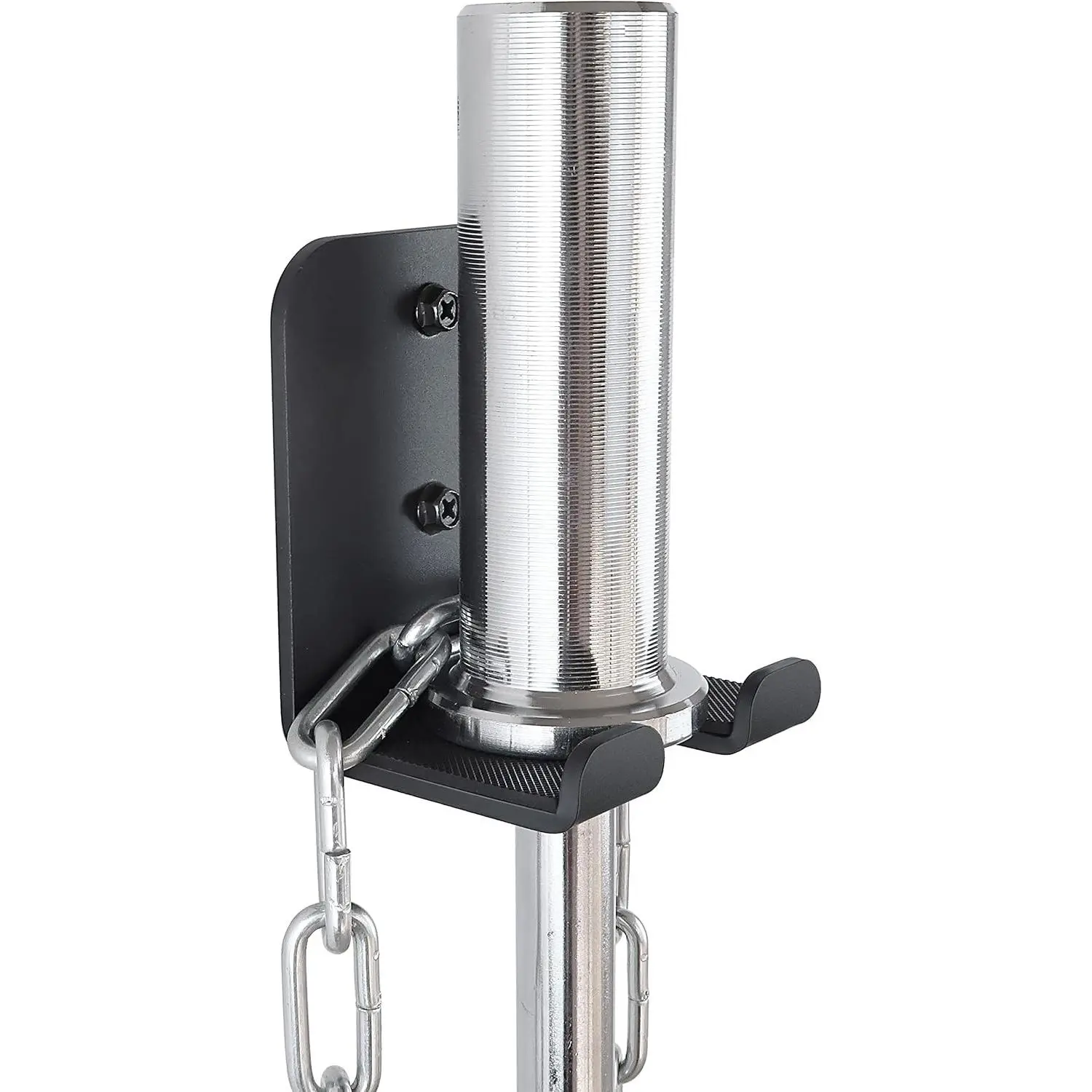 Heavy Duty Wall Mount Vertical Barbell Holder for Olympic Barbell Curl Bar Commercial or Home Gym Accessory