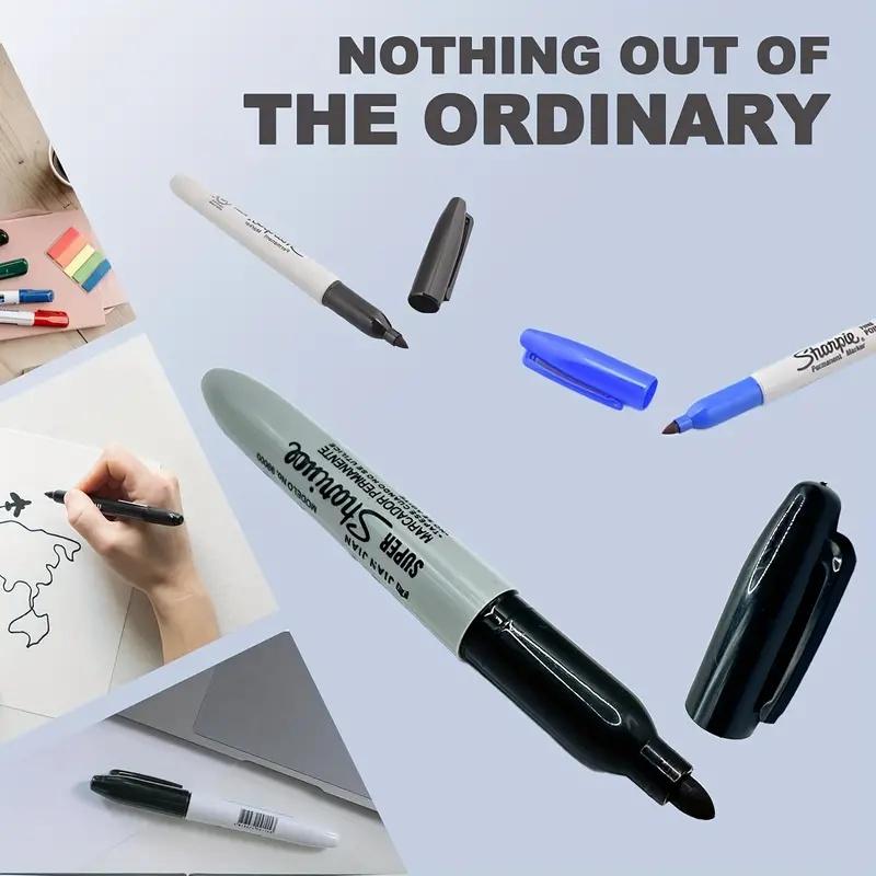 Transfer Safe Marker Pen, 1 Count Plastic Waterproof Marker Pen, Permanent Oil Marker Hidden Secret Storage Tool, Fun Gift for Family and Friend, Dual Tip Marker, Multipurpose Marker Pen, Stationery Supplies