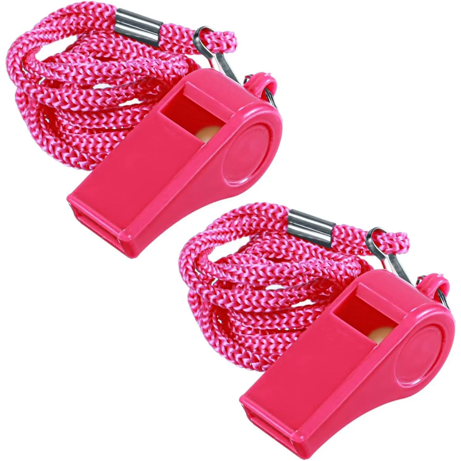 2 count  Whistle for Coaches Whistle Hot  Loud Plastic  Whistles for Outdoor Enthusiasts   Party Favors Basketball, with Lanyard
