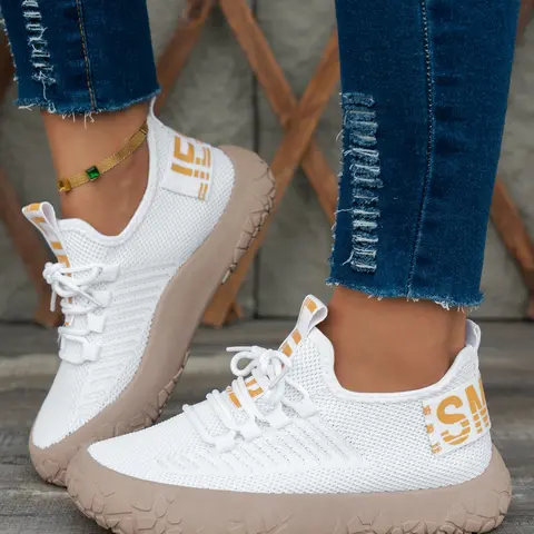 Women's New Casual Shoes for Fall, Everyday Casual Sneakers, Lightweight Sporty Sneakers with Thick Soles, Soft Comfortable Footwear, Perfect for Daily Wear