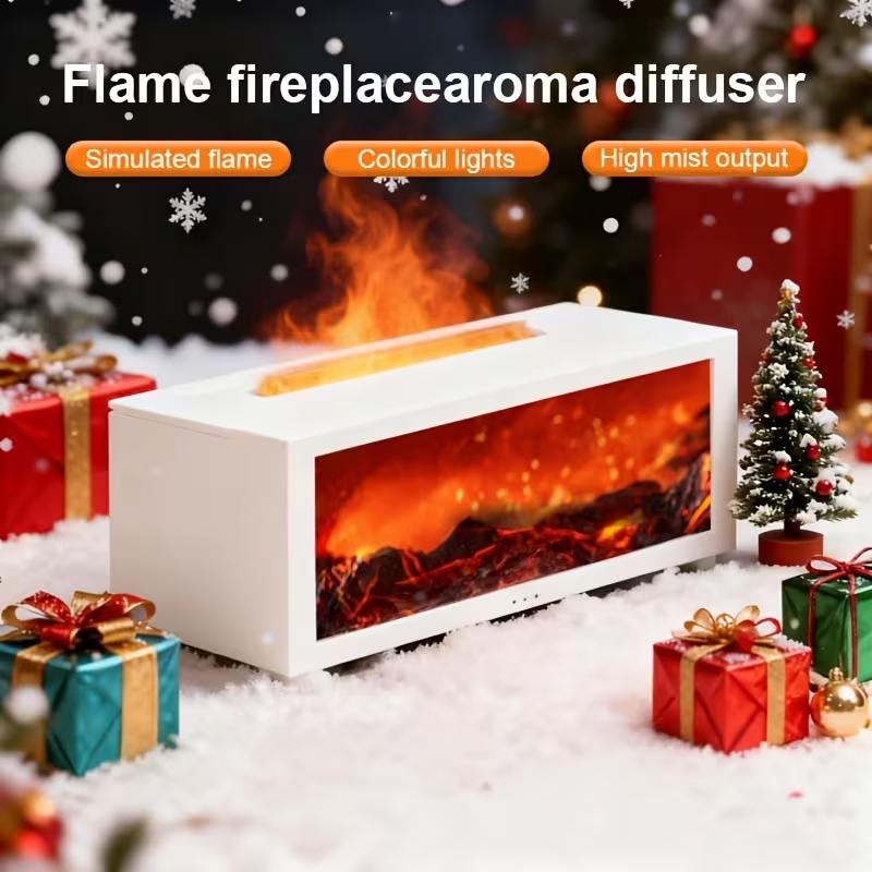 Fireplace Flame Diffuser, 300ml Essential Oil Diffuser with 7-Color LED Lights, Timer & Remote Control, Auto Shut-Off, Includes 3 Essential Oils for Home Aromatherapy Fireplace Flame Diffuser, 300ml Essential Oil Diffuser with 7-Color LED Lights, Timer & Remote Control, Auto Shut-Off, Includes 3 Essential Oils for Home Aromatherapy