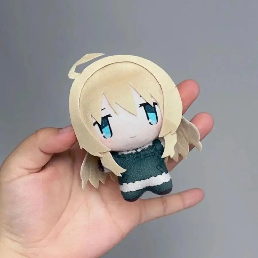 ‌Anime Girls Last Tour Yuri Chito Cosplay Keychain Cute Plush Stuffed Cotton Doll Backpack Pendant Keyring Accessory Decoration