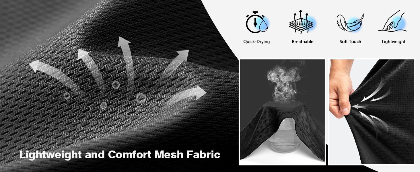 Men's Long Basketball Shorts with Zipper Pocket 9"/11'' Quick Dry Gym Shorts Lightweight Athletic Shorts for Men