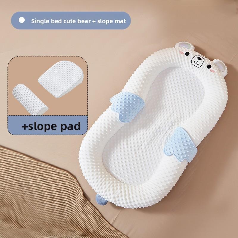 Baby crib in bed set, newborn biomimetic bed, movable baby crib, anti pressure portable bed in bed for babies Bed Nest Bassinet