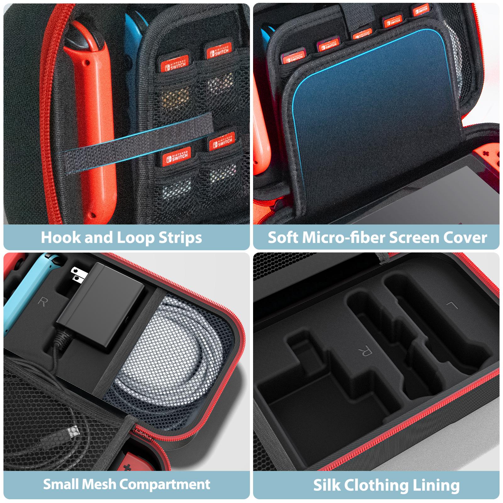 2026 Large Storage Bag for Switch Portable Carrying Protective Case Anti-Scratch Waterproof Travel Bag for N-Switch OLED