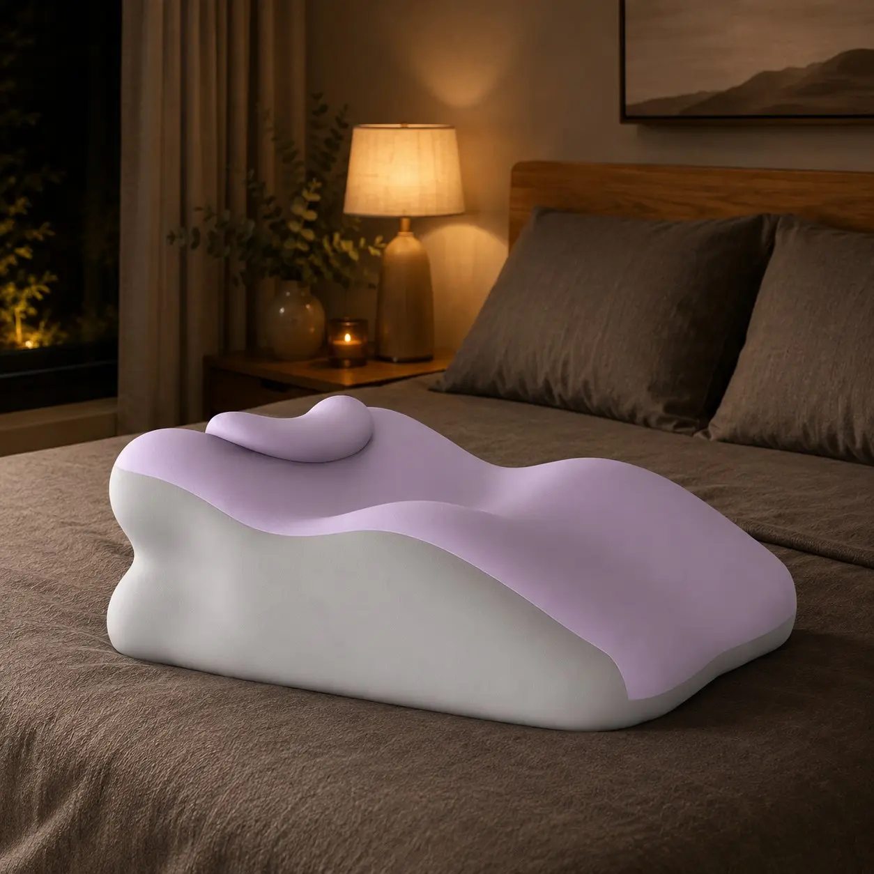 Double Person Home Leisure Cushion with Small Pillow, Multi-Angle Curved Design, Washable Cover, Durable Material, Adxz-04