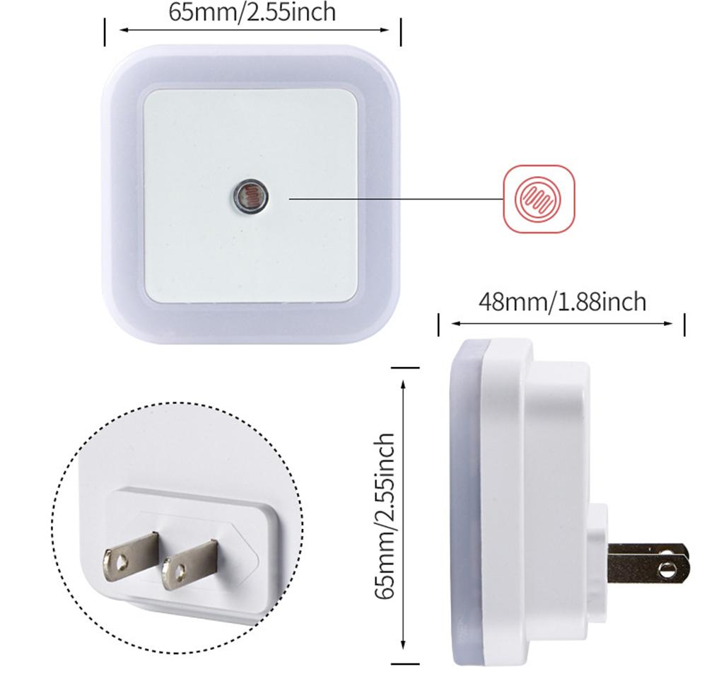 Smart Sensor Night Light Plug-in - Automatic LED Nightlight for Hallway, Bathroom & Bedroom