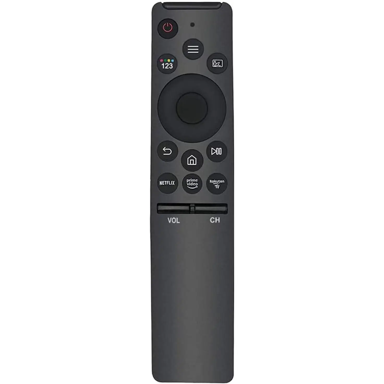 Samsung TV Remote Control Replacement - ABS Plastic, Ergonomic, Full Function, 6.5*1.4*0.8 Inches, 1*Remote Control, 2015-2024 Samsung Smart TVs Including 2020 Models, Netflix & Prime Video Shortcut Keys, 2 X Aa