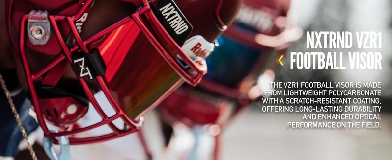 Nxtrnd VZR1 Football Visor, Flat Lens Technology, Fits Adult & Youth Football Helmets