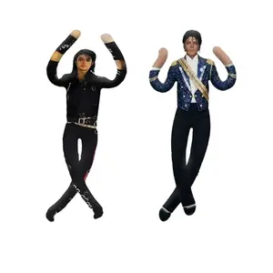 Plush Stuffed New Style  Michael Jackson Cosplay Prop Doll  Figure Dolls Room Decoration Abstract Joint Mobility Props Gift